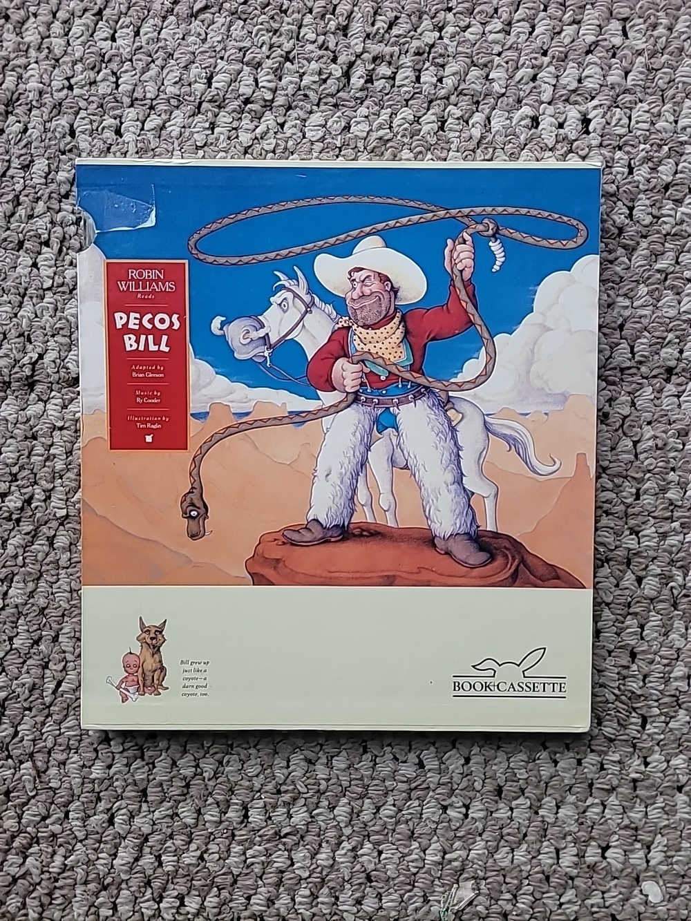 Pecos Bill Kids Book & Cassette - Blue Cover
